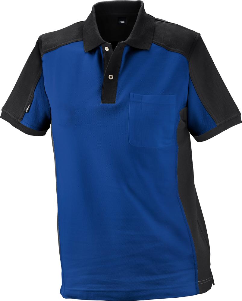 Polo-Shirt KONRAD royalblau-schwarz 5XL FHB