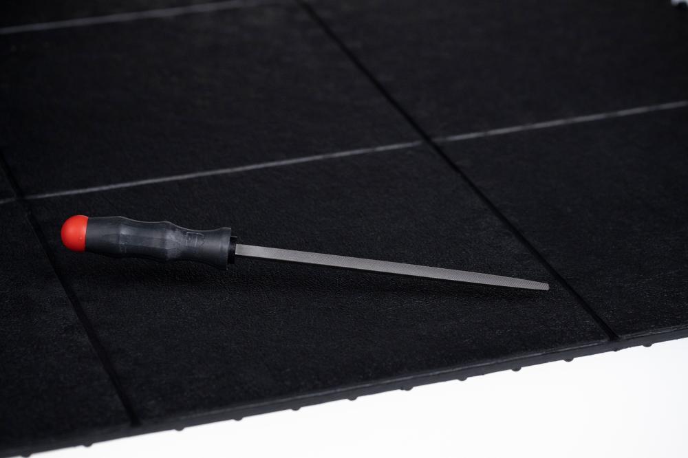 Arbeitsplatzmatte YOGA SOLID Spark schwarz B90xT90 cm