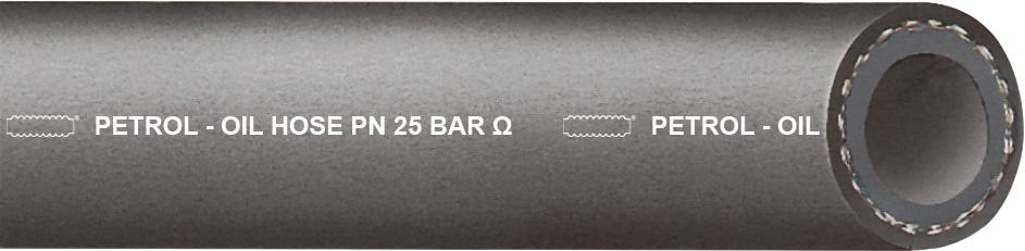 Öl-/Benzinschlauch PETROL-OIL, schwarz, 25bar, 10x4,0 mm