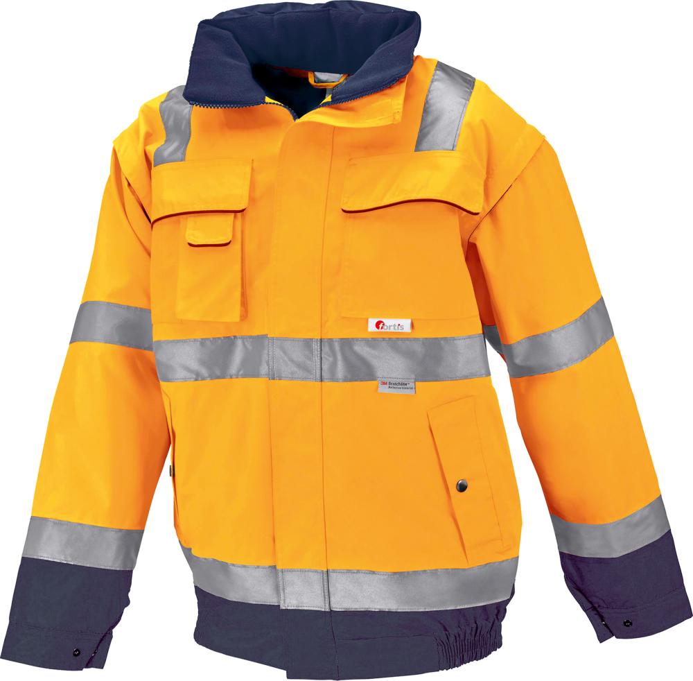 Warnjacke ARTHUR, orange/marine, Gr.S, FORTIS