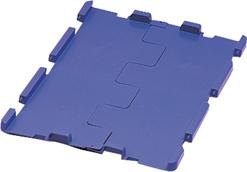 Klappdeckel blau für VTK / D400K,blau B400xT300 mm VE 4 Stk. LA-KA-PE