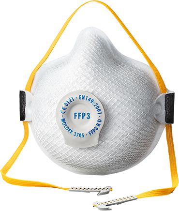 Atemschutzmaske 3705, Klimaventil, FFP3 R D Moldex