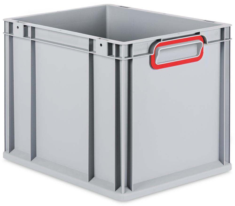 EuroBox 432,400x300x320mmGriffe geschl.,grau/rot