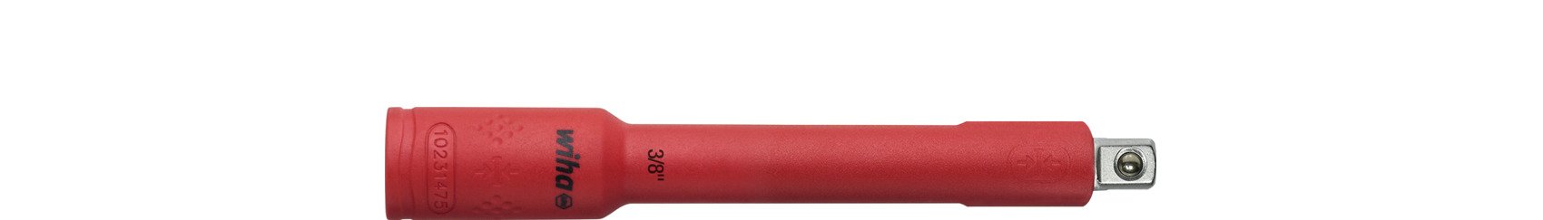 Wiha Verlängerung isoliert 3/8" für Steckschlüsseleinsätze isoliert 125 mm (43057)