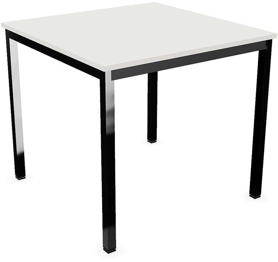 Tisch 800x800 mm chrom/lichtgrau Verstellbar (15 mm)