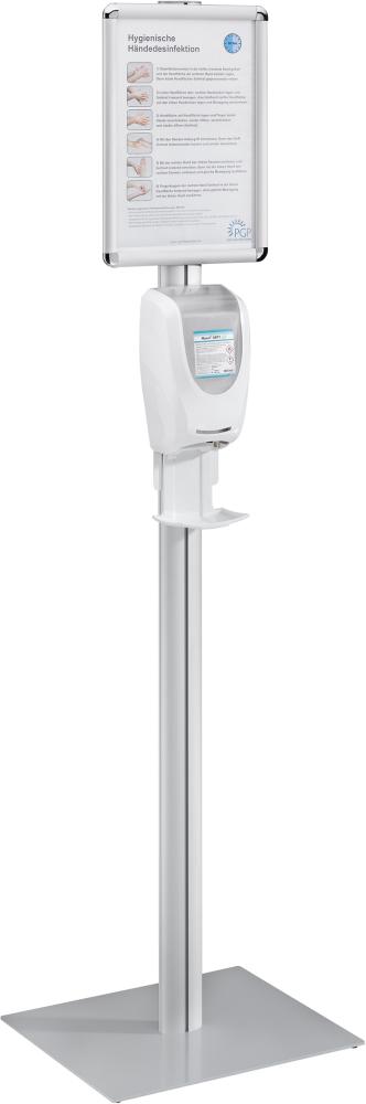 Spendersäule, Metall mit DIN A3 Info.-rahmen für EUROMAT 1000N & VARIOMAT PRO TOUCHLESS