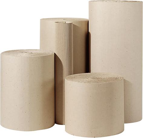 Rollenwellpa. 1-wellig, 500mm breitx70lfm, 80g/qm
