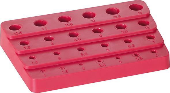 Kunststoffständer leer um 0,1mm steigend 1-5mm FORTIS