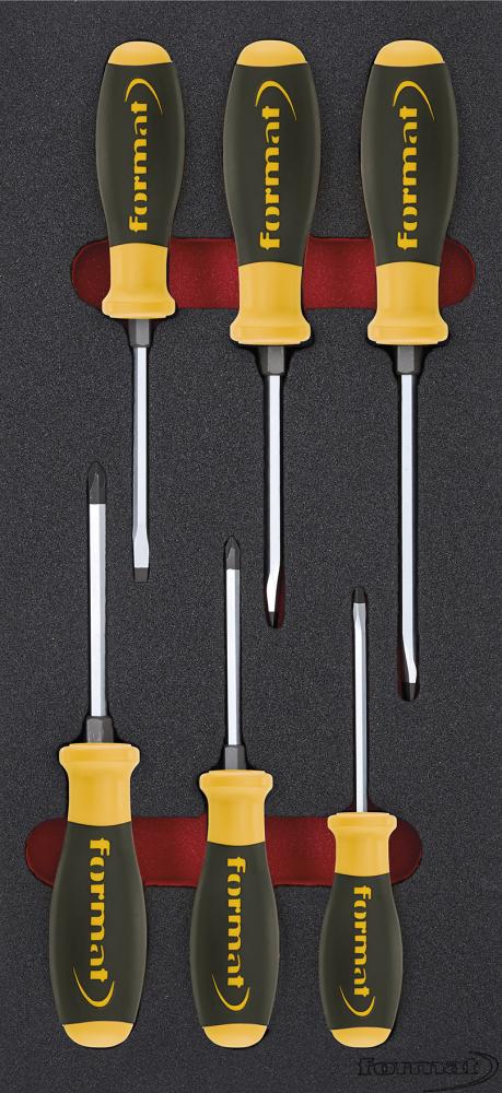 Werkzeugmodul 1/3 188x395x30mm Schraubendreher 6-teilig Schlitz/PH FORMAT