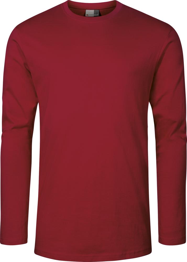 Men`s Premium-T Longsleeve,fire red, Gr.5XL