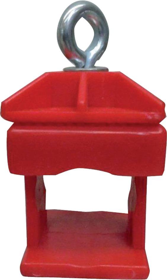 Schilderklemmschelle, Kunststoff, rot Schake