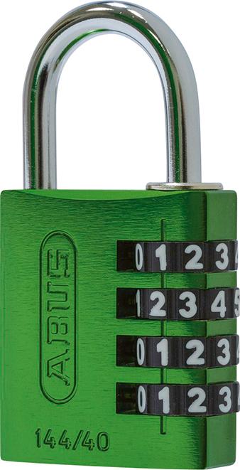 Zahlen-Hangschloss 144/40 grün Lock-Tag