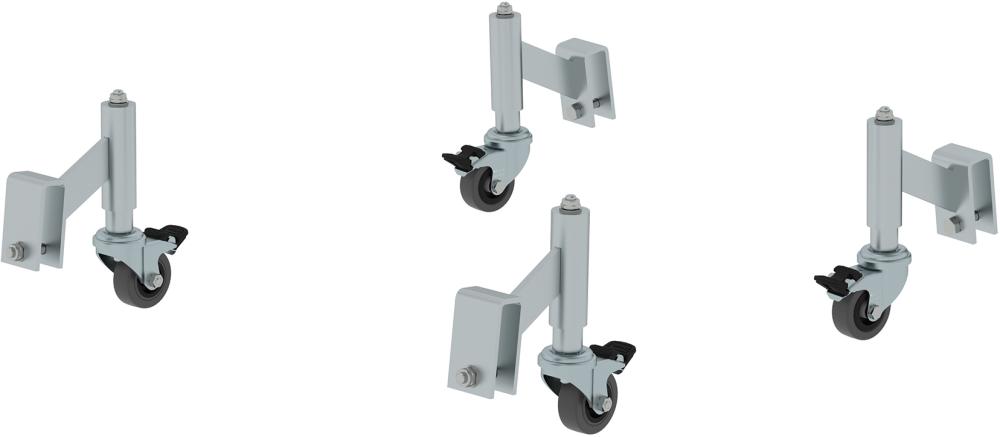 Feder-Bremsrollen Durchmesser 50 mm Satz a. 4 Stück GÜNZBURGER STEIGTECHNIK