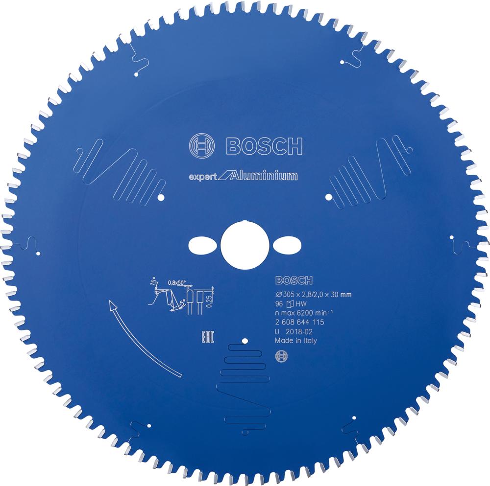 HM-Kreissägeblatt 305x2,8/2x30 96Z Bosch VE à 1 Stück Expert for Aluminium