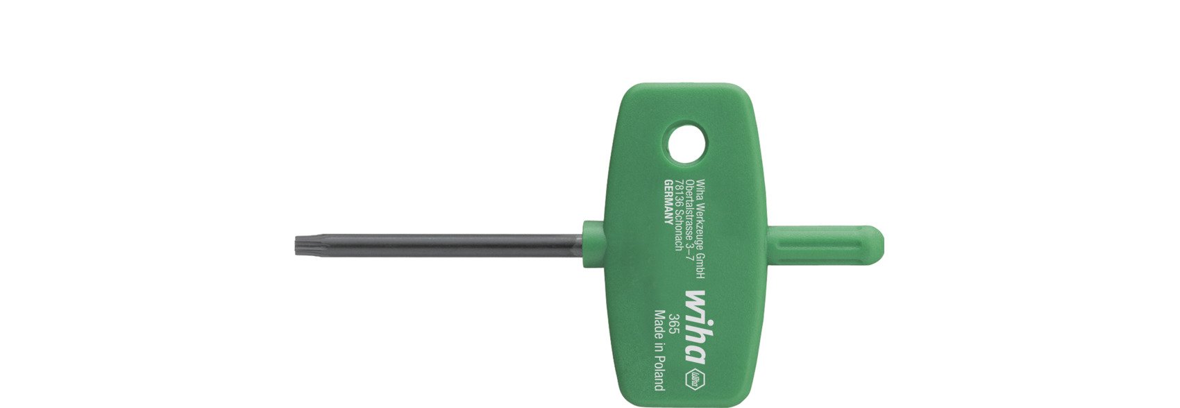 Wiha Stiftschlüssel mit Schlüsselgriff TORX® schwarzoxidiert T5 x 70 mm (04918)