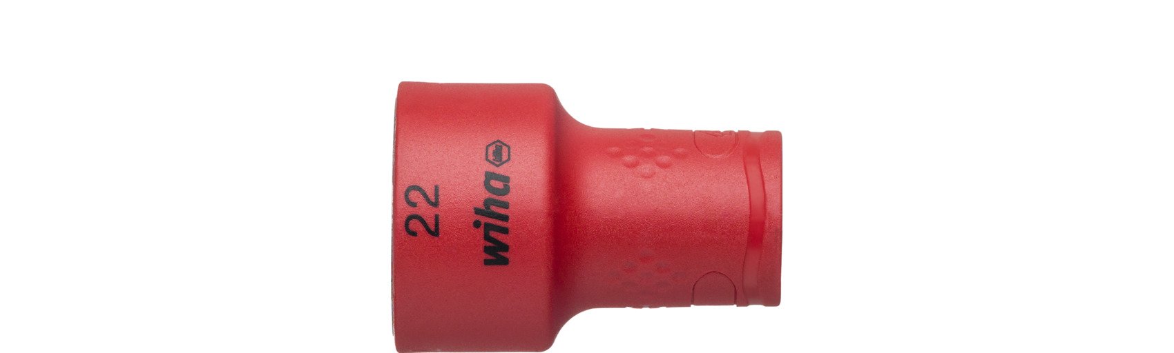 Wiha Steckschlüsseleinsatz isoliert 3/8" Außensechskant 22,0 mm x 47 mm (43076)
