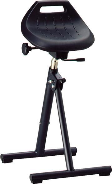 Bimos Stehhilfe 9452-2000Integralschaum schwarz Sitzhöhe 650-850 mm mit Gleiter