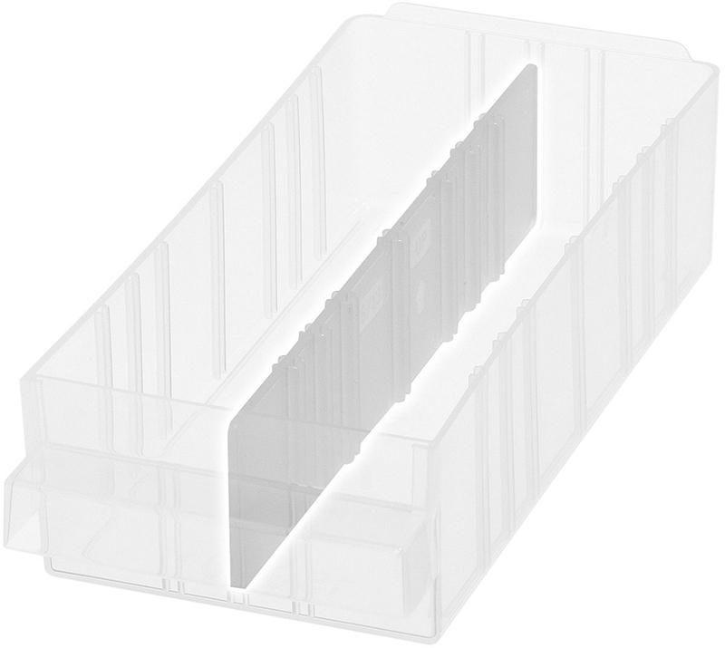 Trennwand längs für Schublade Typ 150-01 transparent Satz = 24 Stück RAACO