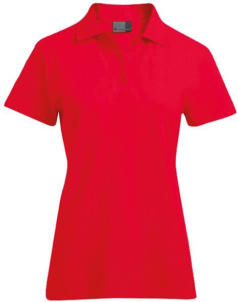 Damen-Poloshirt, Gr. M, feuerrot