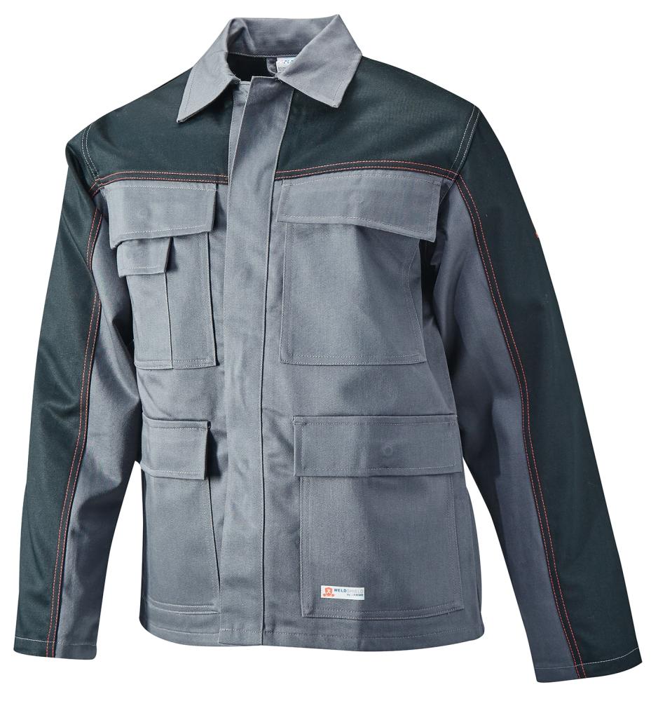 Jacke Weld Shield, Gr.50,grau/schwarz