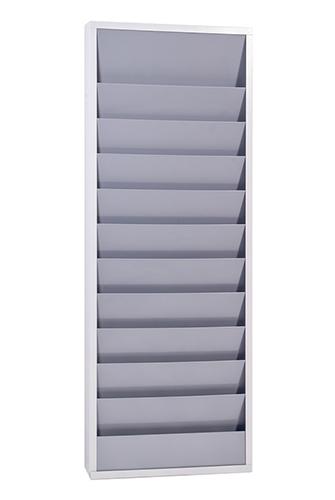 Planungstafel für A4 Werkstatt, zweireihig grau / grau B554xT74XH1278 mm