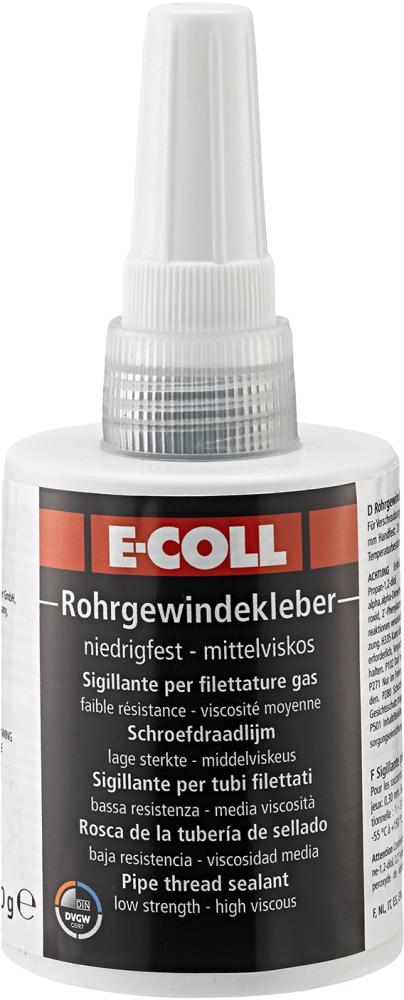 Rohrgewindekleber 50g niedrigf.-hochviskos E-COLL