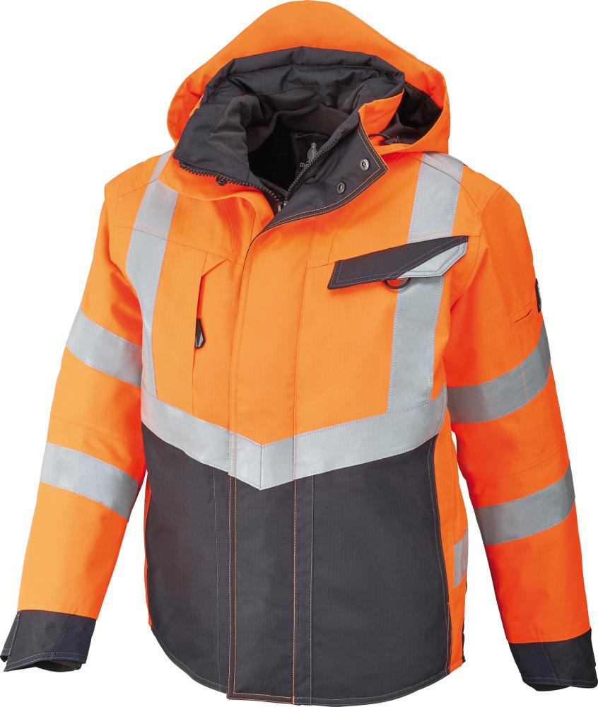 Winterwarnjacke Hastings,Gr. S, orange/dkl.anthr.