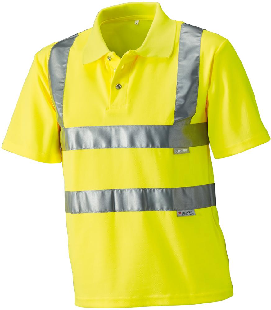 Warnpoloshirt, Gr.XL,gelb