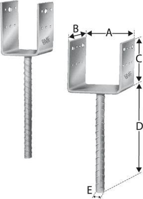 SST Stützenfuß PPD120/90G