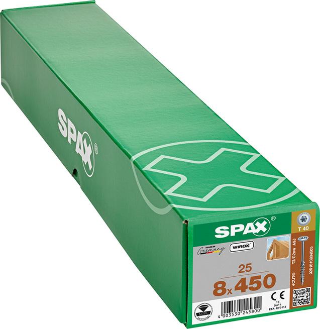 SPAX Telko T-STAR+ 8,0 x 450/80 Wirox