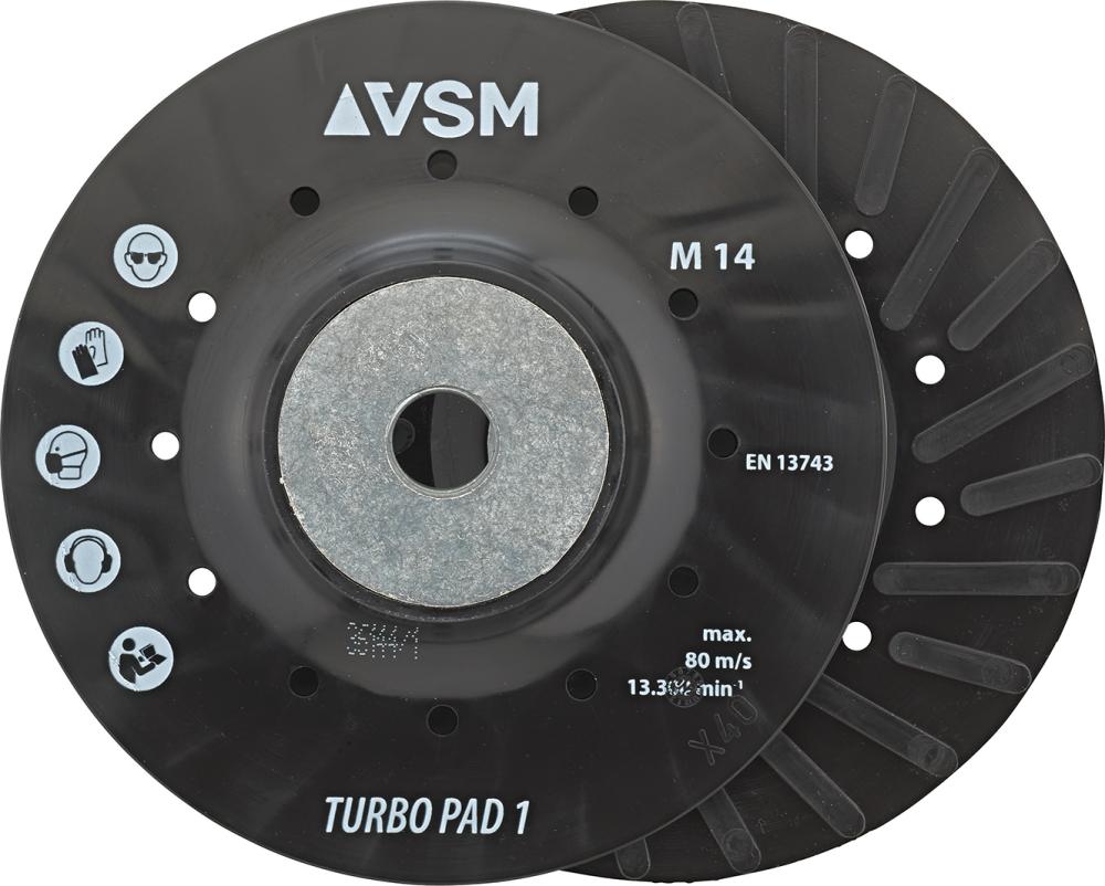 Stützteller TURBO PAD 1 gerippt M14 125mm VSM