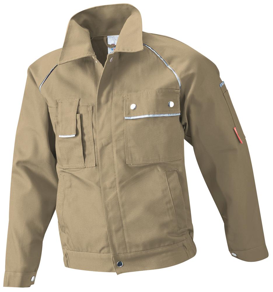 Bundjacke,Canvas,320g/qm,Gr.94,khaki/schwarz PLANAM