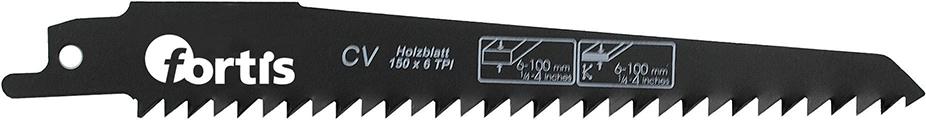 Säbelsägeblatt CV Länge 150/130mm (5x) Zahnteilung 4,2mm 19x1,2mm f. Holz FORTIS