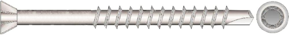 Dielenschr. 3,5x40 TG SeKo zn gelb T10