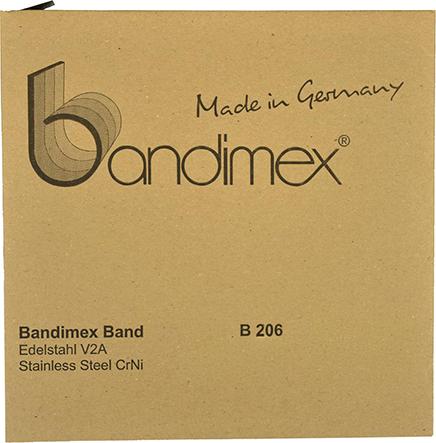 Stahlband 3/4" V2A-Edelstahl, Rolle a 30m Bandimex