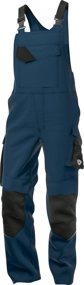 Latzhose 2407-581, nachtblau/schwarz, Gr.62n BP Multi Protect Plus