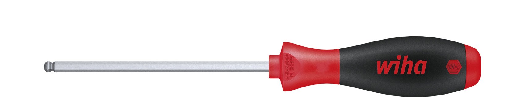 Wiha Schraubendreher SoftFinish® Sechskant-Kugelkopf mit Sechskantklinge 5,0 mm x 100 mm (26330)