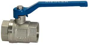 Kugelhahn valve line Hebelgriff, IG/IG G1/4", PN25, Messing RIEGLER