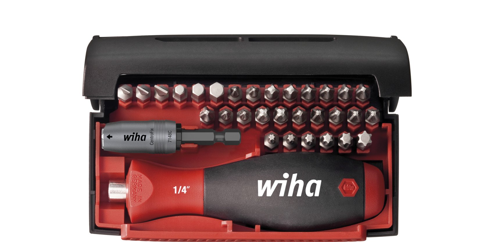 Wiha Bit Set Collector Standard 25 mm  gemischt 32-tlg. 1/4" C6,3 inkl. Box   (34686)