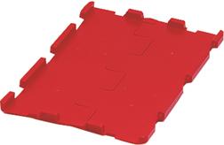 Klappdeckel rot für VTK / D400K,rot B400xT300 mm VE 4 Stk. LA-KA-PE