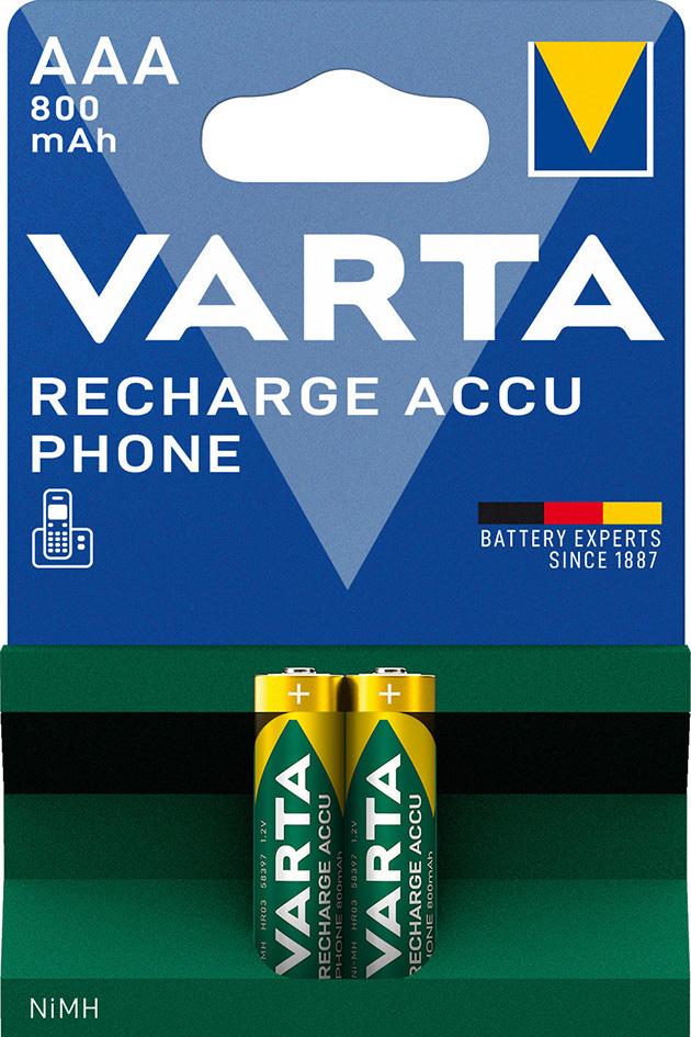 VARTA Phonepower Accu T398 Mico/AAA/HR03,800mAh
