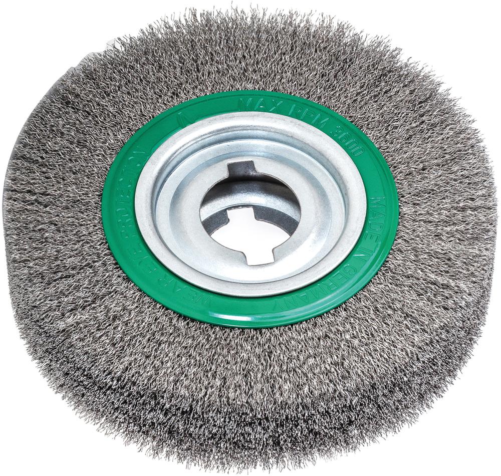 Rundbürste rostfrei 250x60mm, gewellt 0,35mm Lessmann