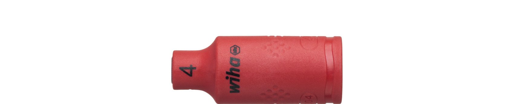 Wiha Steckschlüsseleinsatz isoliert 1/4" Außensechskant 4,0 mm x 42 mm (43088)