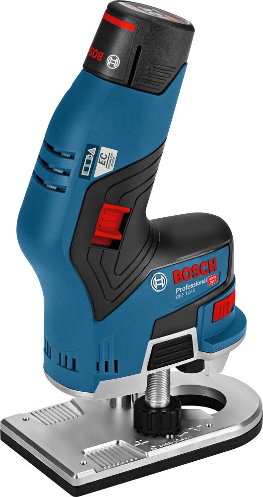 Akku-Kantenfräse GKF 12V-8 Bosch 2x12,0 V 3,0 Ah Ladegerät GAL1230 L-Boxx