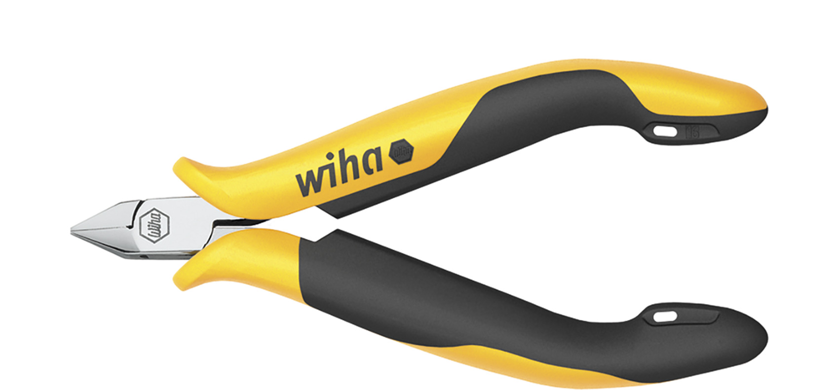 Wiha Seitenschneider Professional ESD schmaler, spitzer Kopf ohne Wate 115 mm, 4 1/2" (33521)