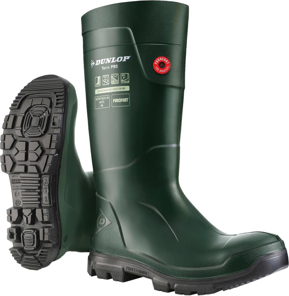 PUROFORT TerraPRO S5 SRC, Grün, Gr. 37 DUNLOP