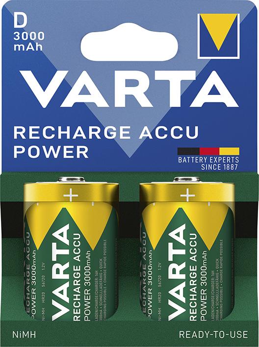 Akku RECH.ACCU D 2er Blister NiMH Kapazität 3000 mAh