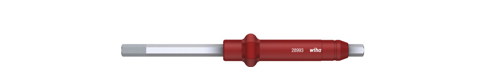 Wiha Wechselklinge Sechskant für Drehmoment-Schraubendreher mit Quergriff 3,0 mm x 130 mm (28746)