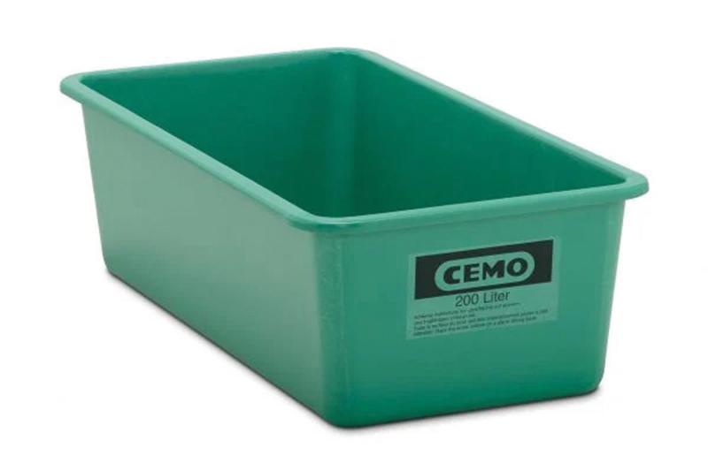 Rechteckbehälter 200 l B550xT115xH360 mm grün CEMO
