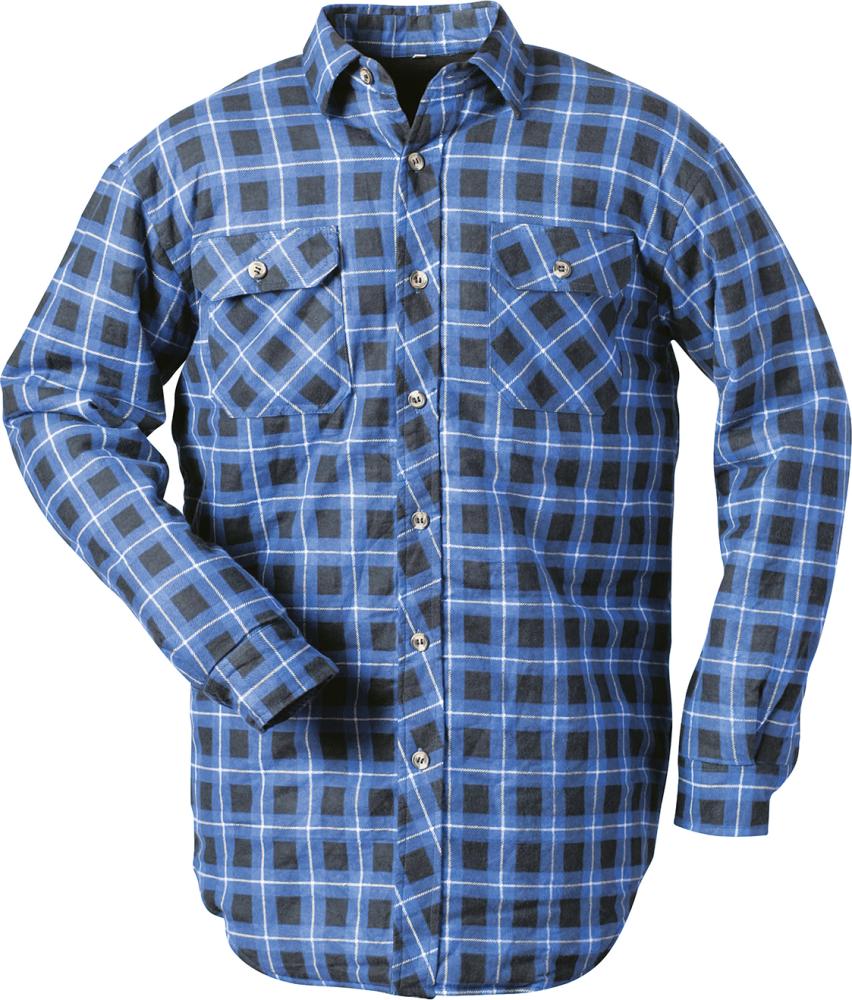Thermohemd, gef., Gr. XL,blau-kariert